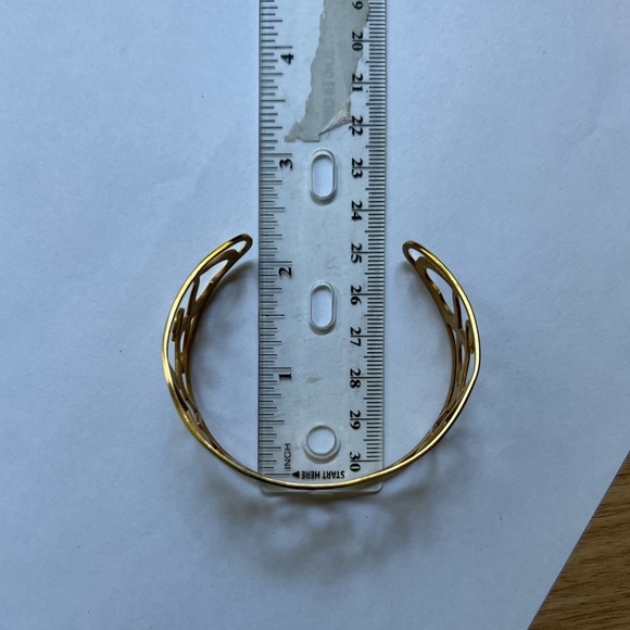 Gold Tone Celestial Cuff Bracelet - Picture 8 of 10